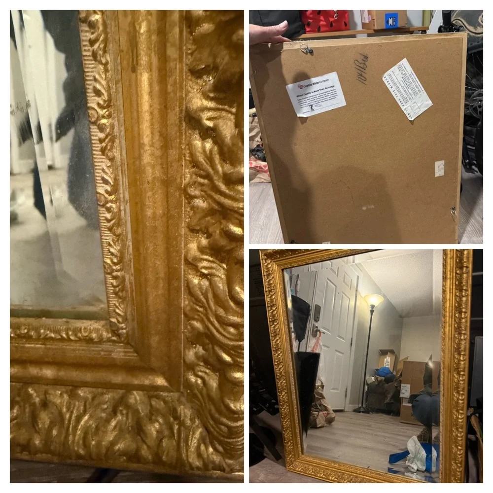 Elegant Gold Ornate Mirror